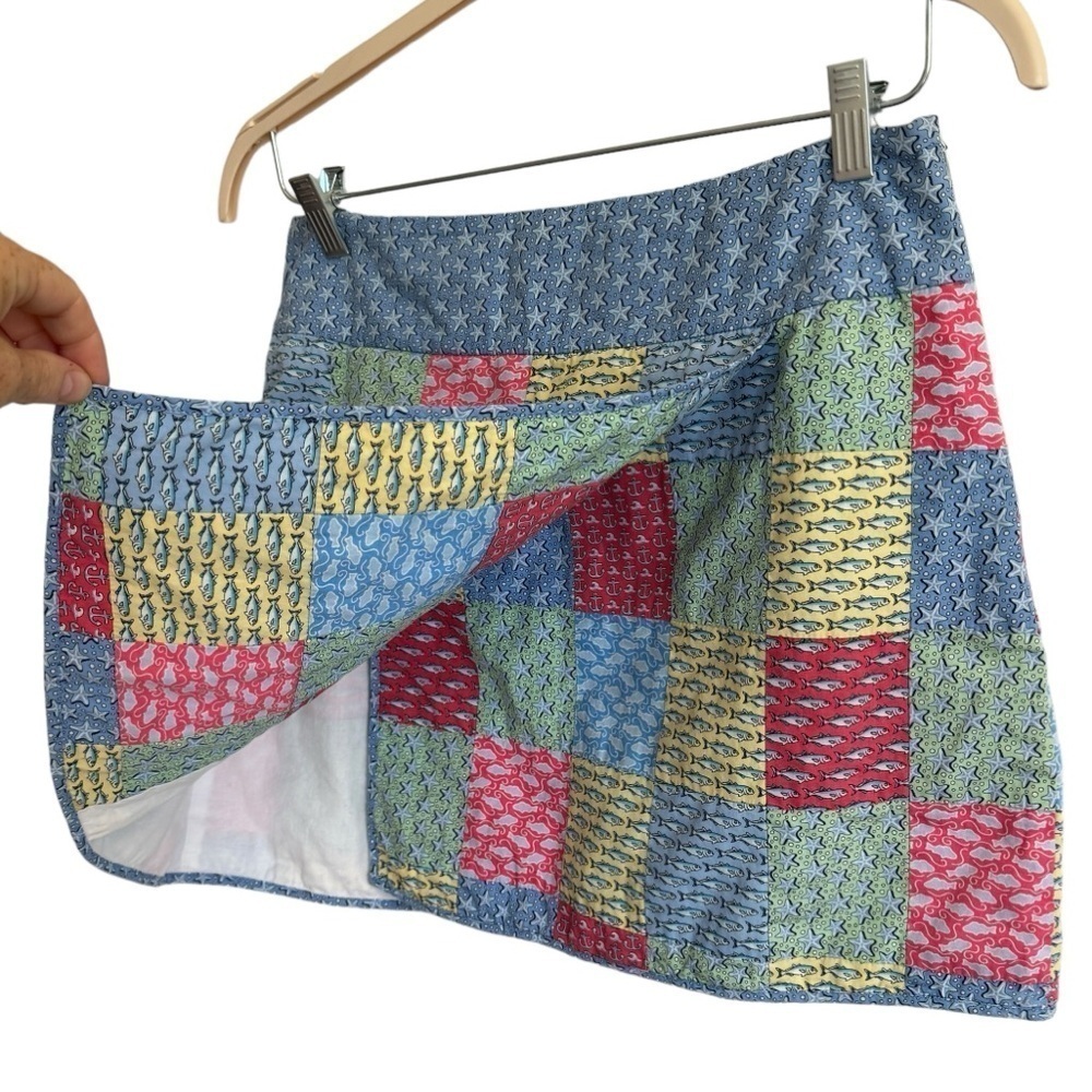 Vineyard Vines Nautical Patchwork Wrap Skirt, Siz… - image 2